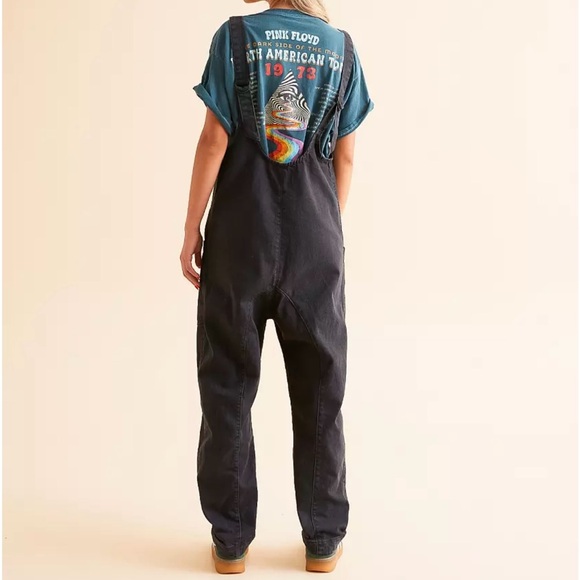 Free People High Roller Overall Denim Jumpsuit - Picture 2 of 5